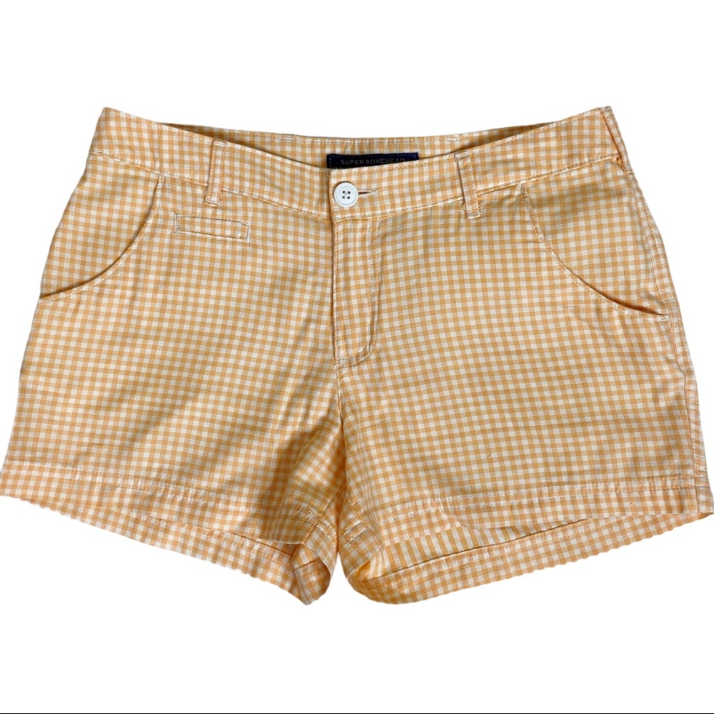 Columbia Peach Gingham Shorts Size Small